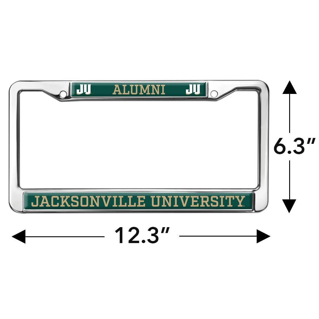 Jacksonville University Alumni Full Size Standard License Plate Metal Frame