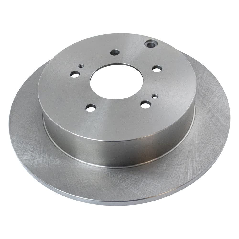 Trq Rear Brake Rotors Set Solid Compatible With 2004-2011 Mitsubishi Endeavor