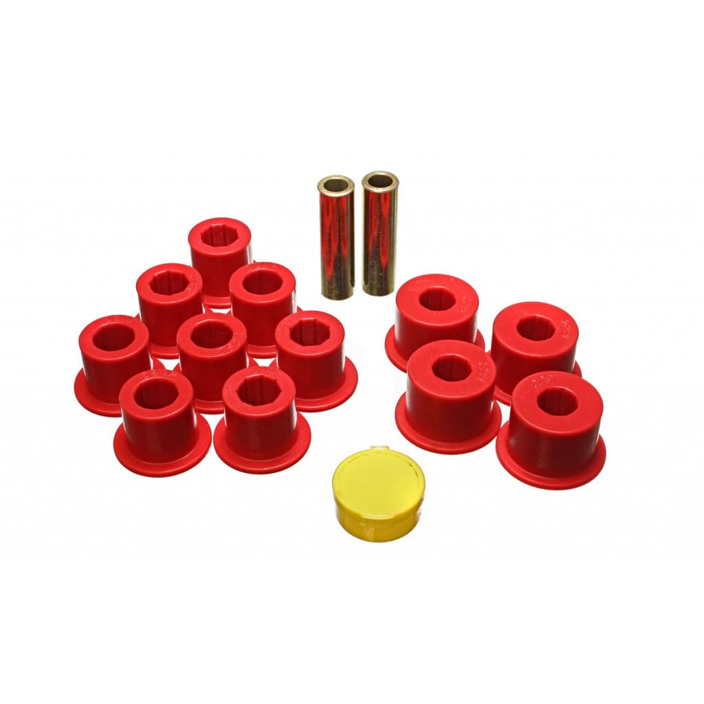 Energy Suspension For Nissan Pickup 1995-1997 Red Rear Leaf Spring Bushing Set | 7.2103R