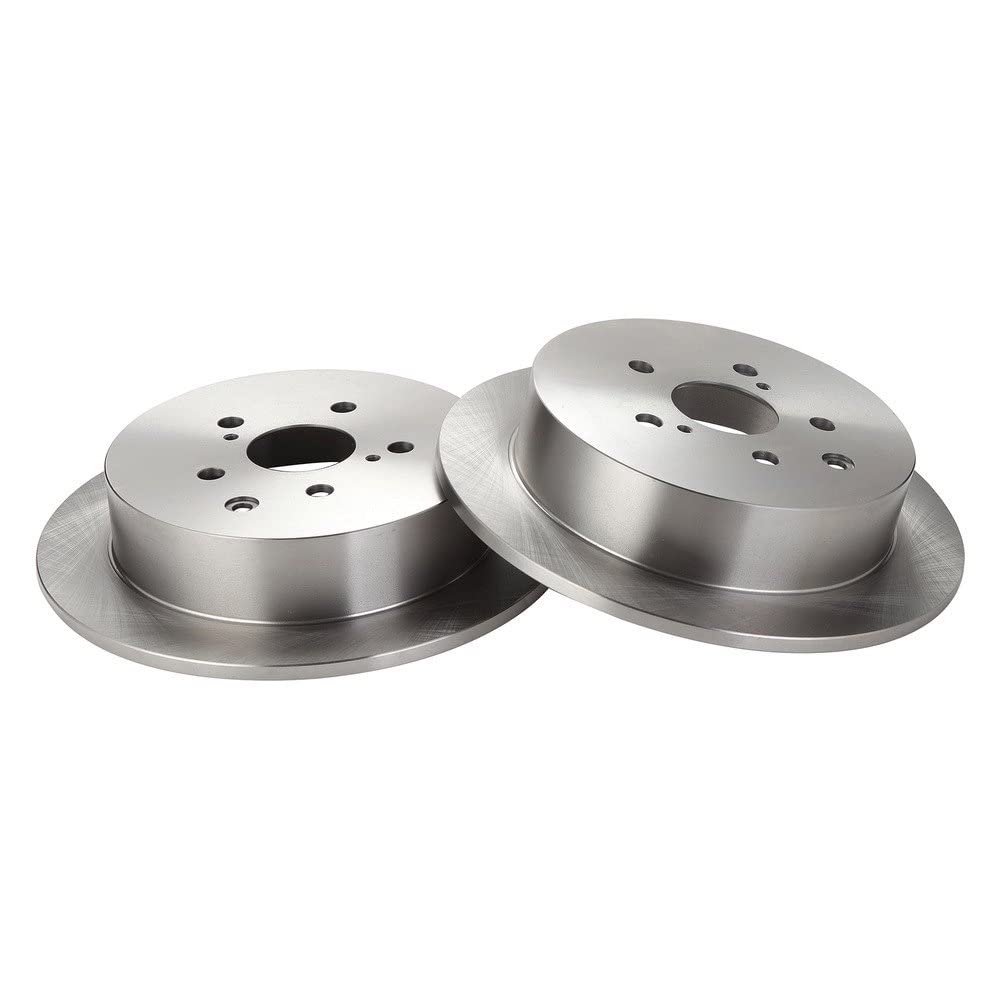 Trq Rear Brake Rotors Set Solid Compatible With 2010-2015 Lexus Rx350 Rx450H 2014-2019 Toyota Highlander 2011-2020 Sienna