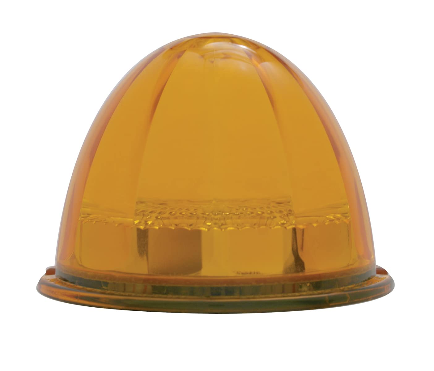 United Pacific 39349 Bright 17LED Reflector Watermelon Maze Cab Light, Polycarbonate Lens, Sealed Housing, DOT/SAE - Amber LED/A