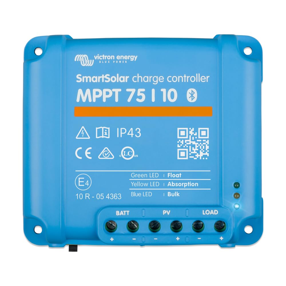 Victron Energy Smartsolar Mppt 75V 10 Amp 1224-Volt Solar Charge Controller (Bluetooth)