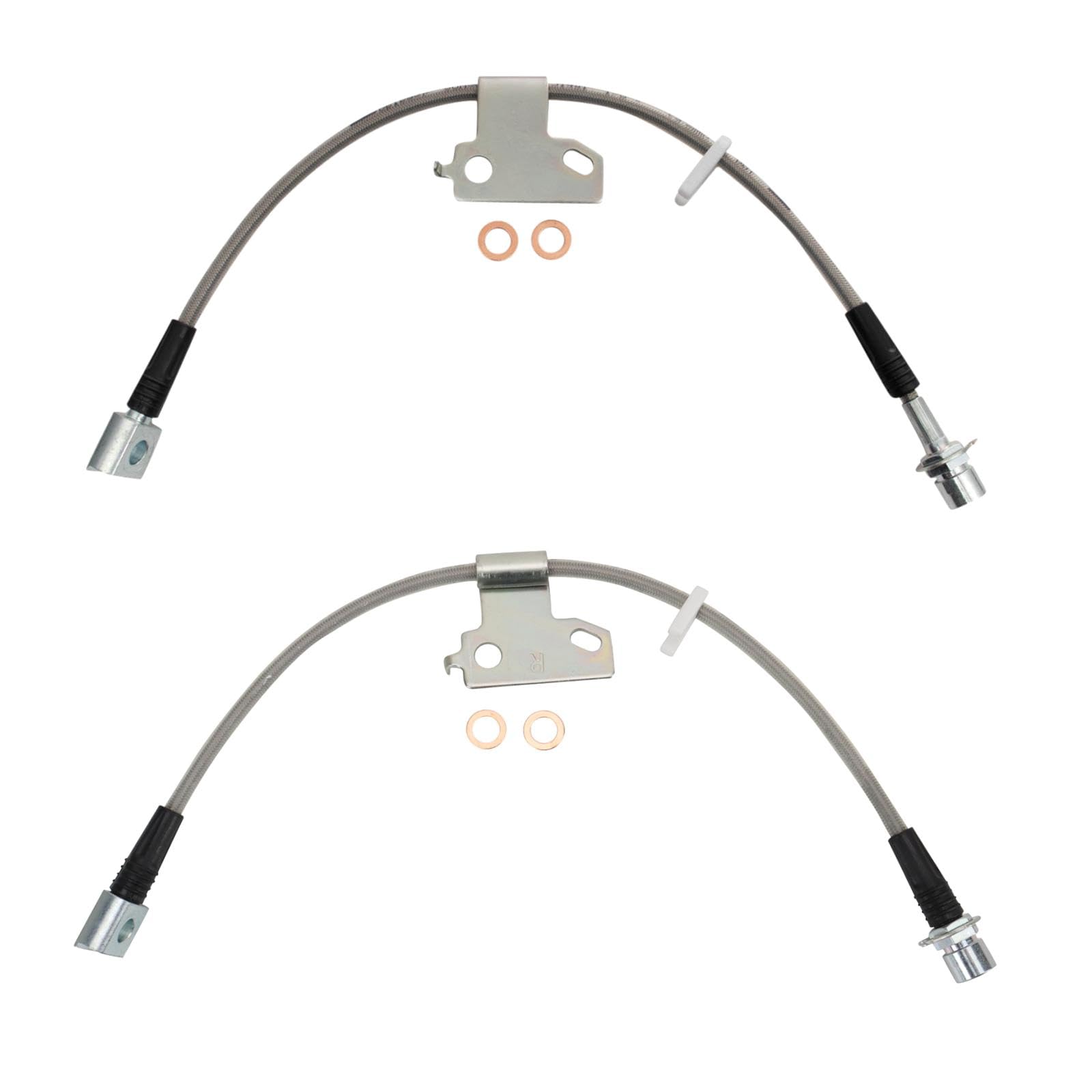 Trq Front Performance Brake Hose Set Compatible With 2007-2014 Ford Expedition Lincoln Navigator