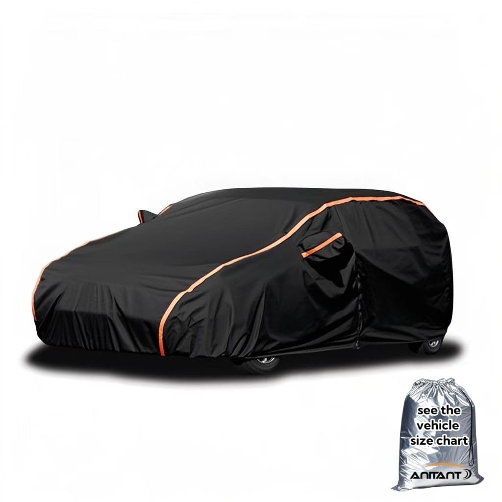 Anitant Car Cover For Hatchback,Hatchback Car Cover Snow Cover,Car Tarps Heavy Duty Waterproof,Fit: Golf Gti Car Cover Vw Beetle