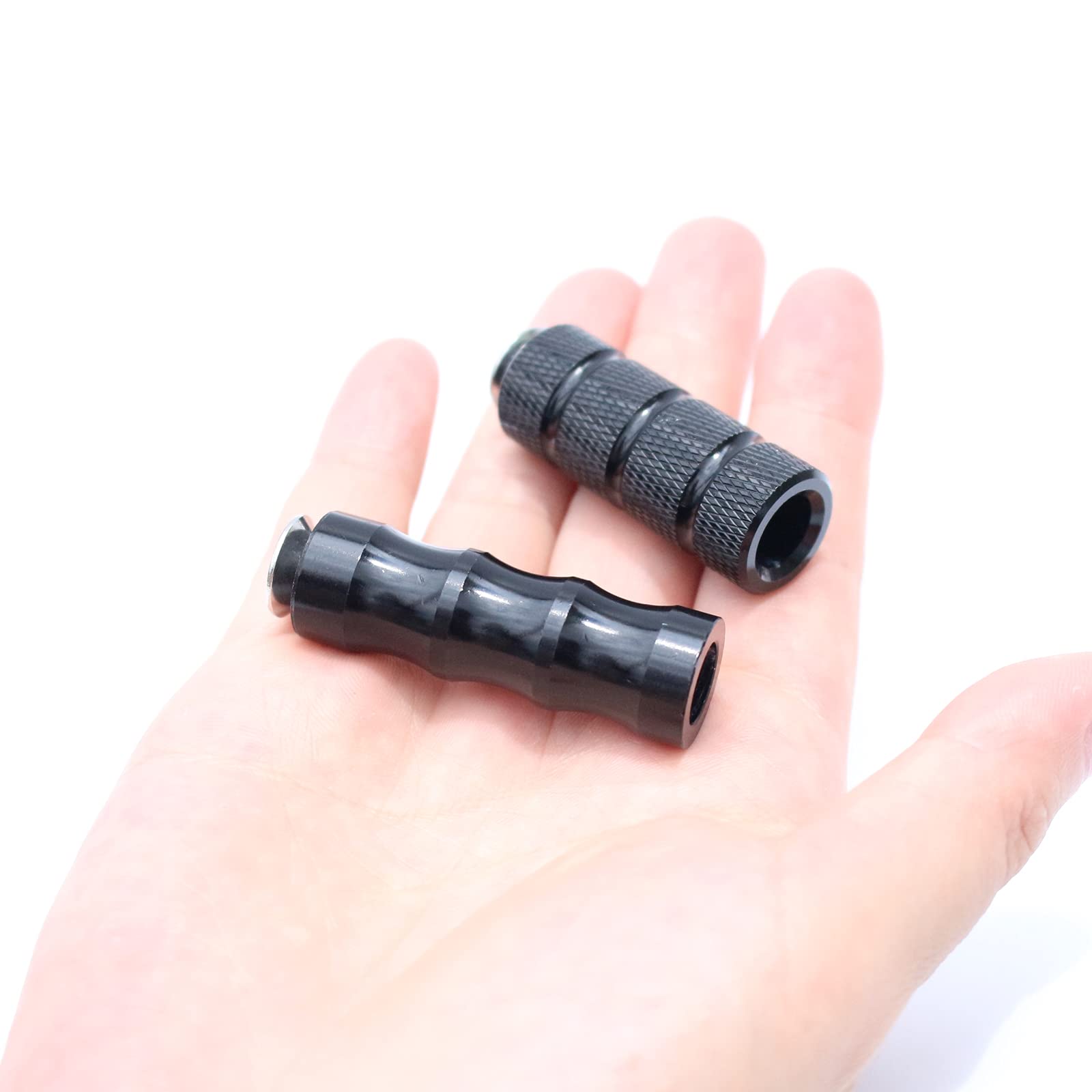 CNC Motorcycle Knurled Shifter Peg Anti-Skid Gear Shift Brake Lever Foot Pegs Pedal 6mm Hole Front Footrests Footpeg Rearsets Fo