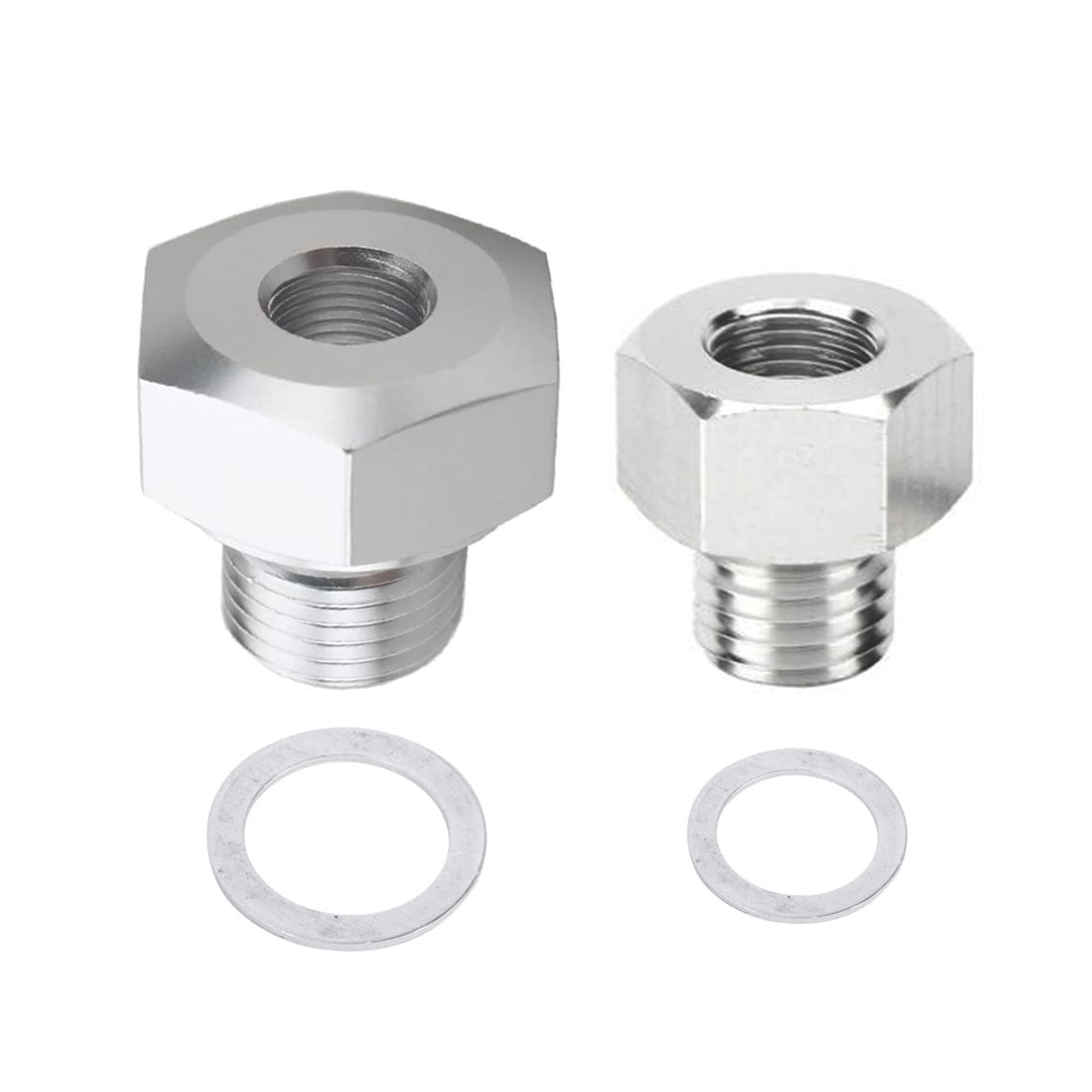 LS Engine Swap Intake Plug Coolant Temp Oil Pressure Sensor Adapter M16 M12 x 1.5 to 1/8 NPT for All GM LS Series Engines LS1 LS