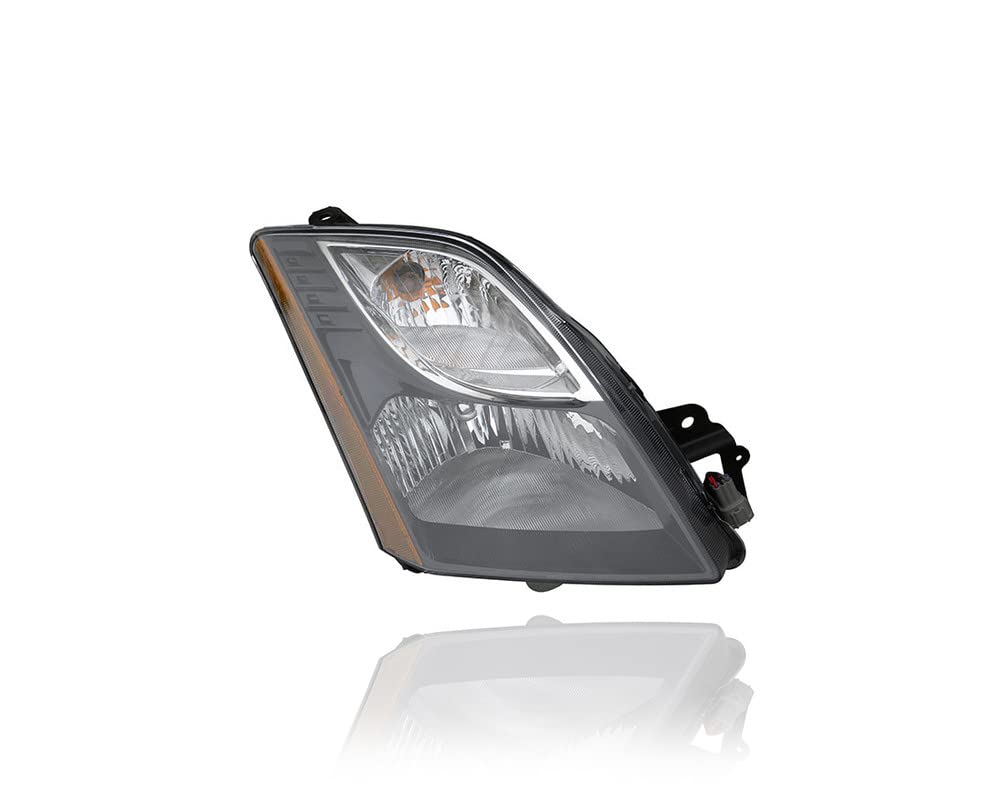 Headlight Assembly - Compatible/Replacement For '10-12 Nissan Sentra Sr/Se-R/Spec V - Black Interior - Pair, Left Driver + Right Passenger Set - 26010Zt50B, 26060Zt50B