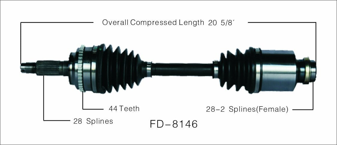 Surtrack Fd-8146 Cv Axle Shaft