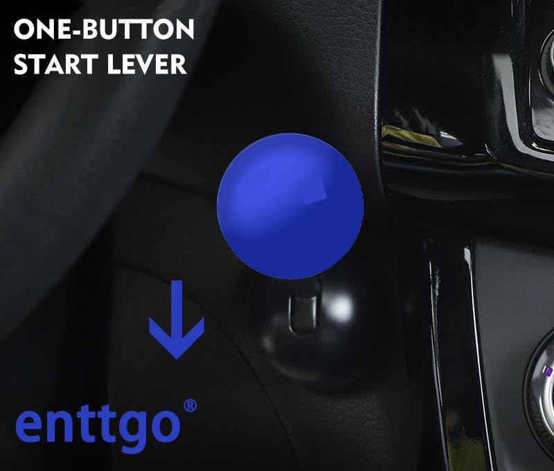 Car One-Touch Start Button With Push-To-Start Rocker Lever, Engine Start/Stop Joystick, Funny Car Ignition Button Cover Decorati