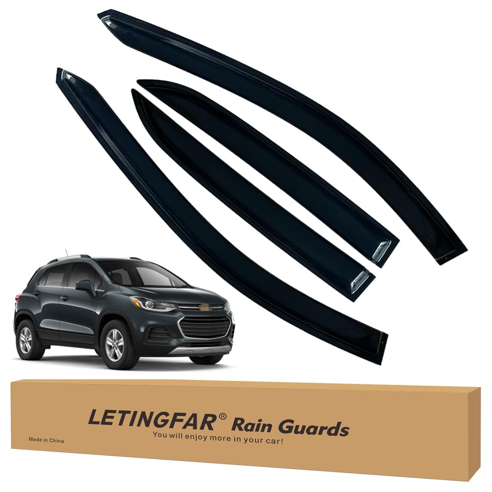Tape-on Rain Guards for 2018-2024 Chevy Equinox, for 2018-2024 Chevrolet Equinox Accessories,Side Vent Visors Shades Window Defl