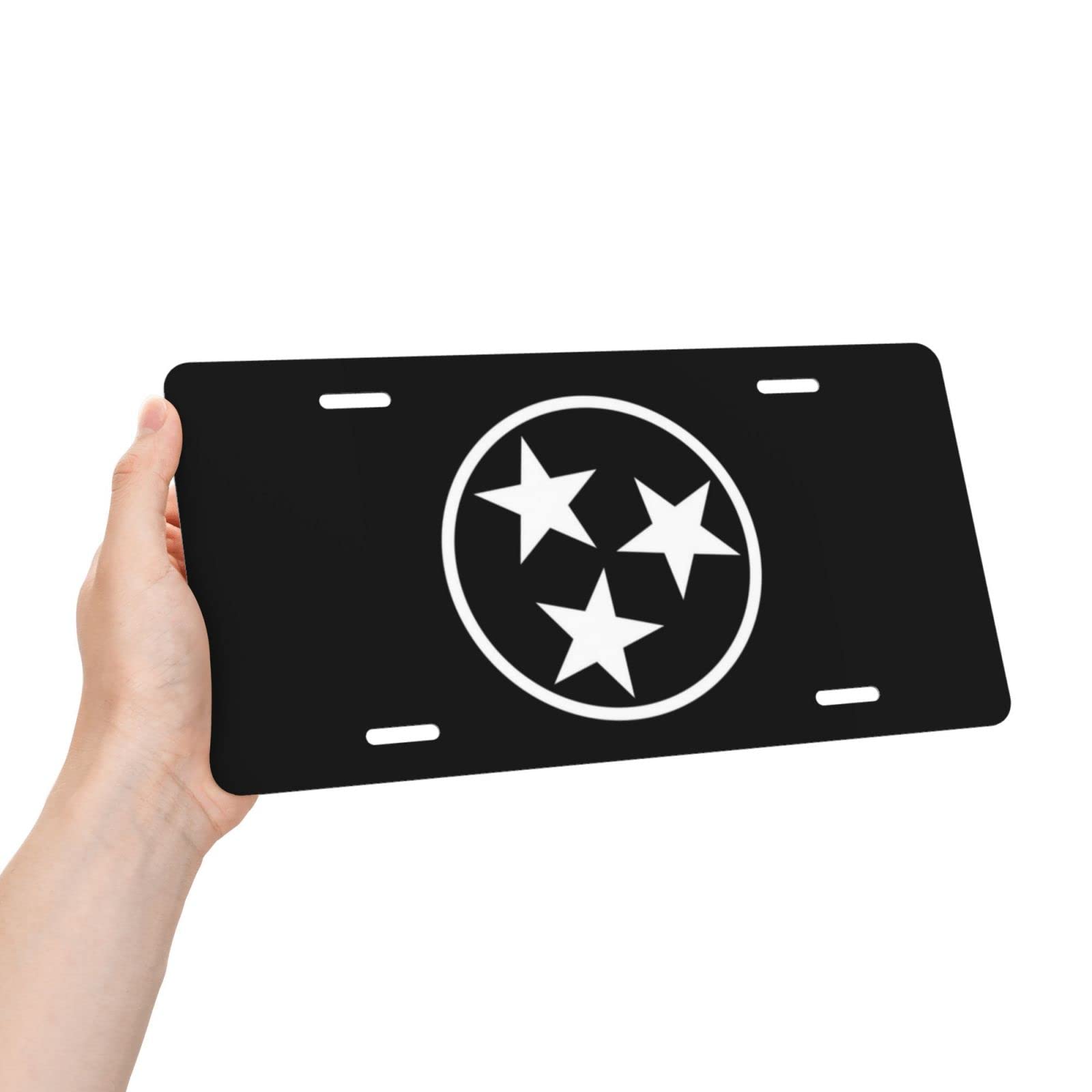 Puibun License Plate Tennessee Flag,Vintage License Plate Car Front License Plate Cover,Aluminum Novelty License Plate,Vanity Sign,Metal License Plate,6X12