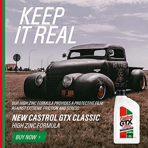 Castrol Gtx Classic 20W-50 Conventional Motor Oil, 5 Quarts, Pack Of 3