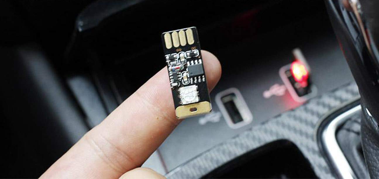 Icbeamer 1 Pc Voice Control + 1 Touch Color Changing Rgb Multi-Color Universal Usb Interface Plug-In Miniature Night Light Led F