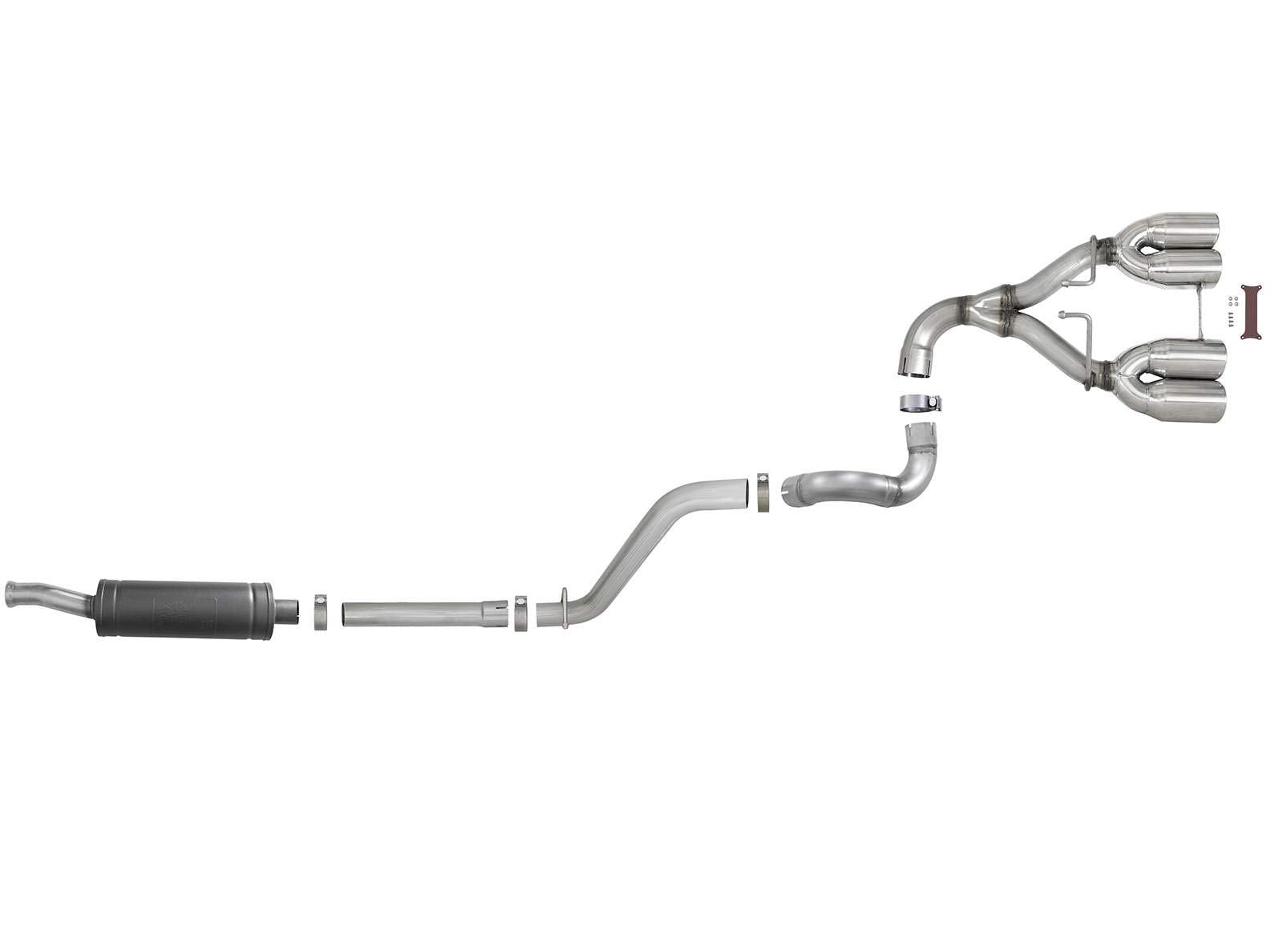 Afe Power 49-38073-P Rebel Series Performance Cat-Back Exhaust System