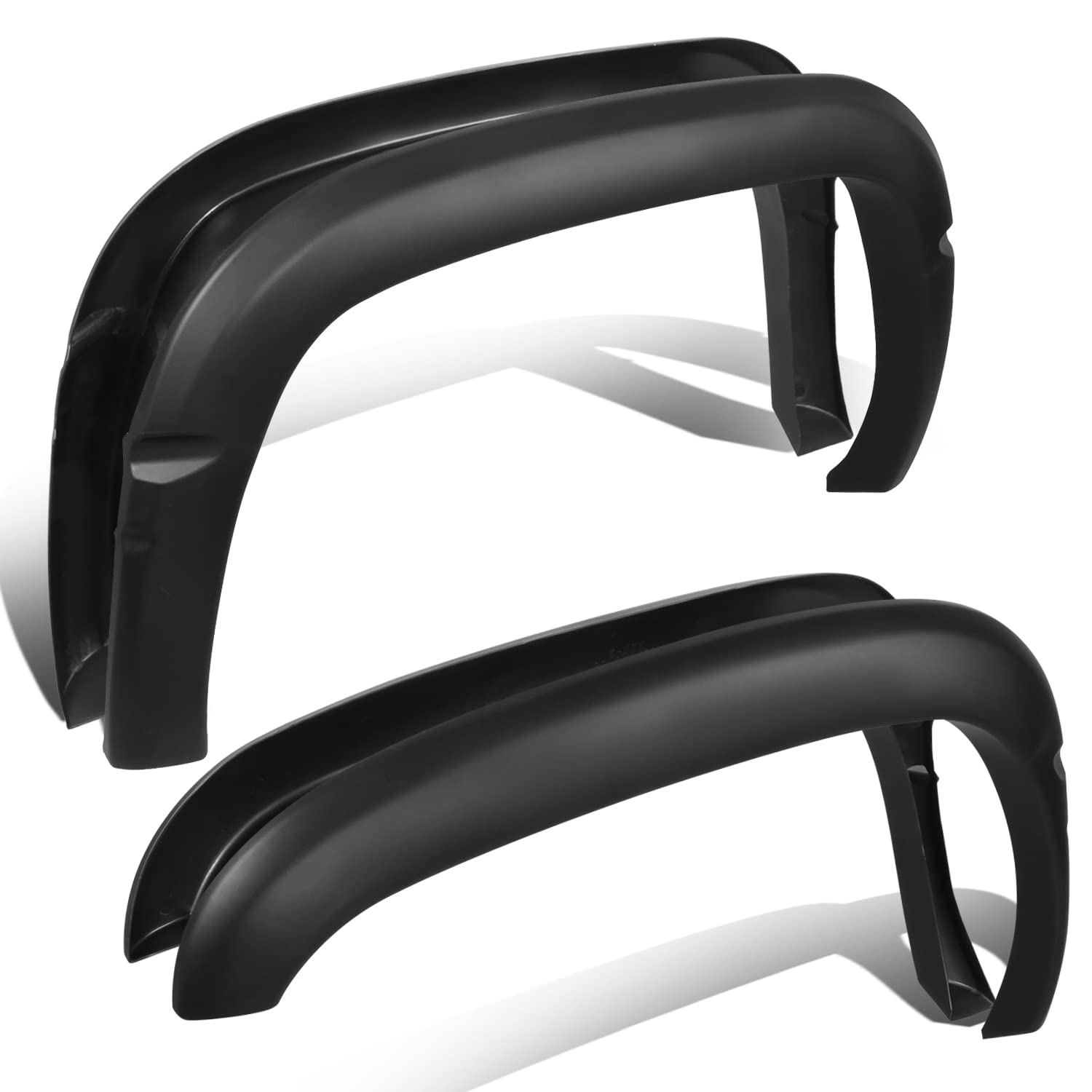 Auto Dynasty 4Pcs Wheel Fender Flares Cover Compatible with Dodge Ram 1500 2500 3500 7.8Ft 9.6Ft Fleetside Bed 1994-2002, Front 
