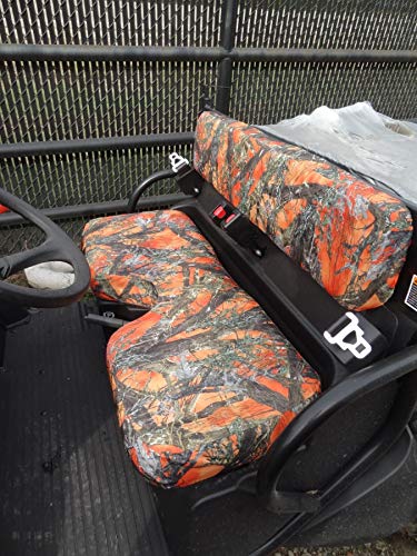 Durafit Seat Covers Kubota RTV 400 or 500 Orange Camo Seat Covers Bench seat with Indent.Seat Covers