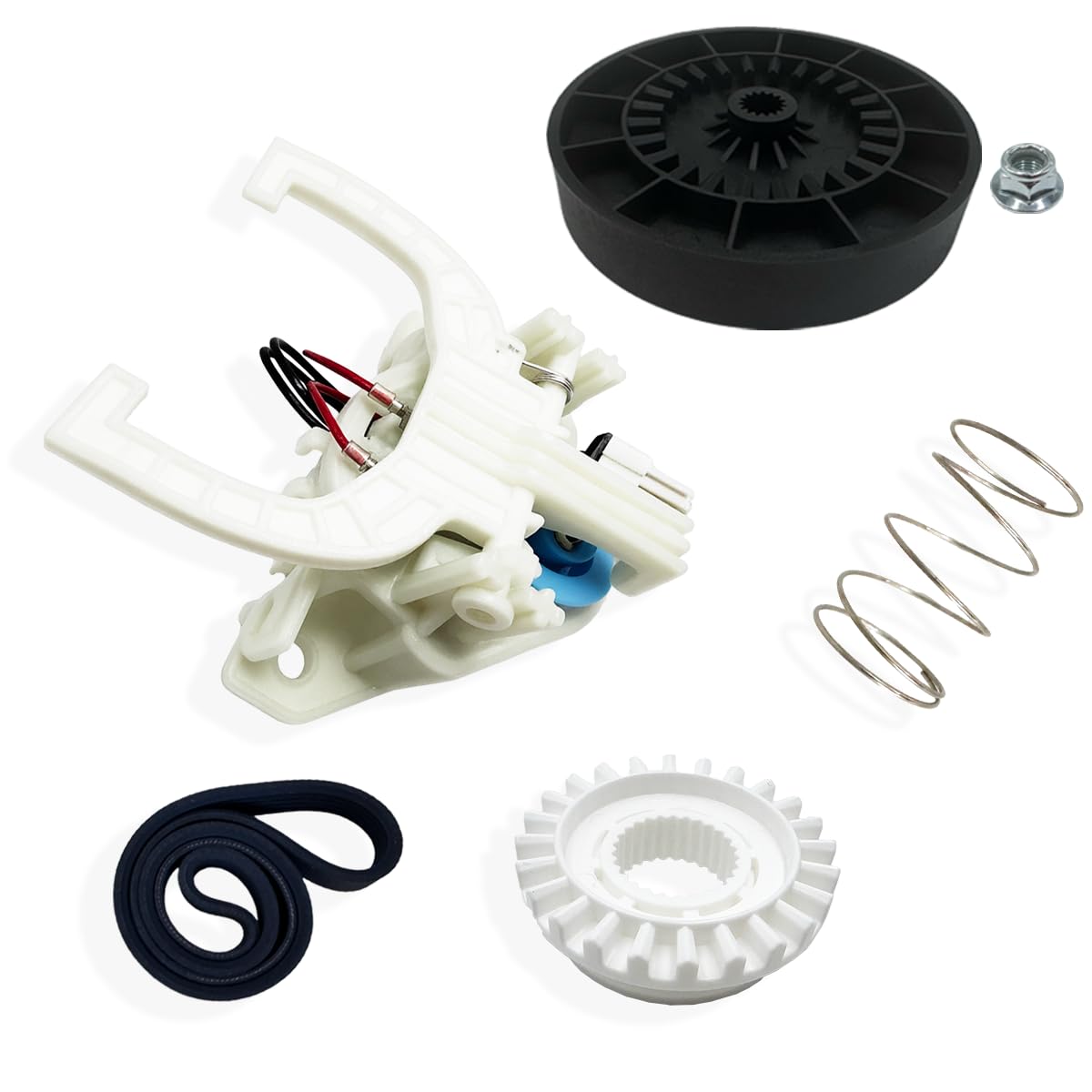 Ninayu Upgraded WH03X30517 Washer Shift Actuator & WH03X32097 Washer Transmission Pulley & WH01X24180 Washer Drive Belt & WH05X2