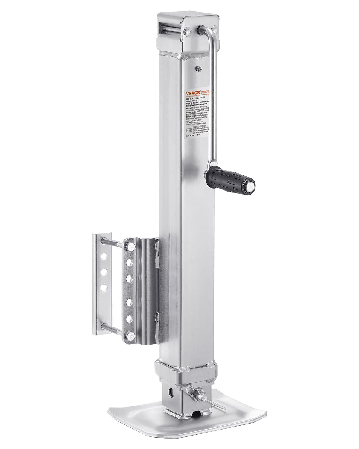 VEVOR Heavy Duty Swivel Trailer Jack, 8000 lbs Static Load Capacity, 28.5'' Lift Jack Stand with Handle for RV, Horse, Utility, 