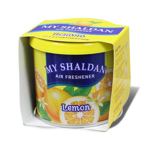 Auto Dynasty My Shaldan Air Freshener Cans - Pack of 6, Lemon Scented, Perfect for Car Cup Holders