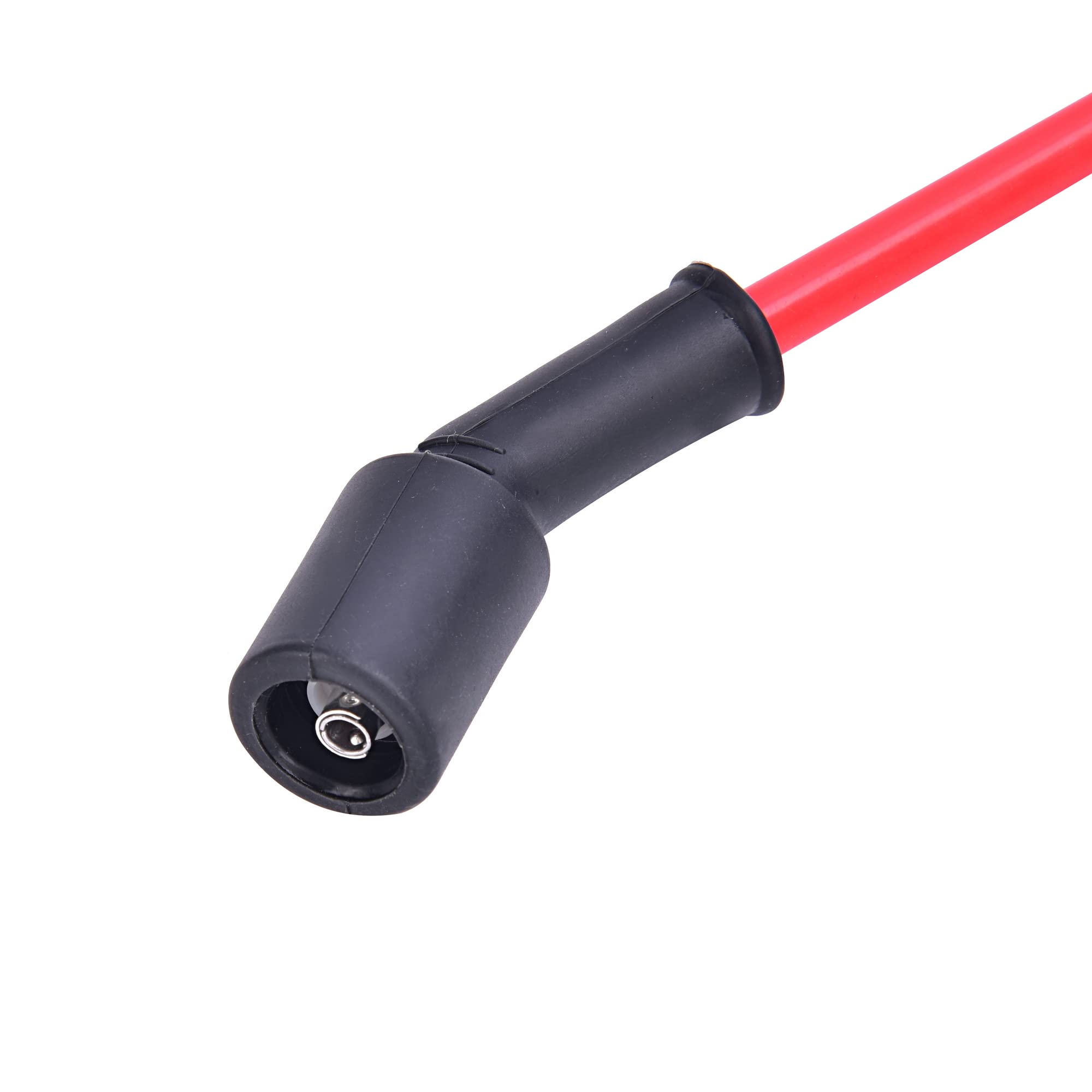 Rlp Set Of 8 Professional Spark Plug Wire 9748Hh 8.0Mm Red Compatible With Cadillac Escalade, Chevy Silverado Suburban Tahoe Gmc Sierra Yukon