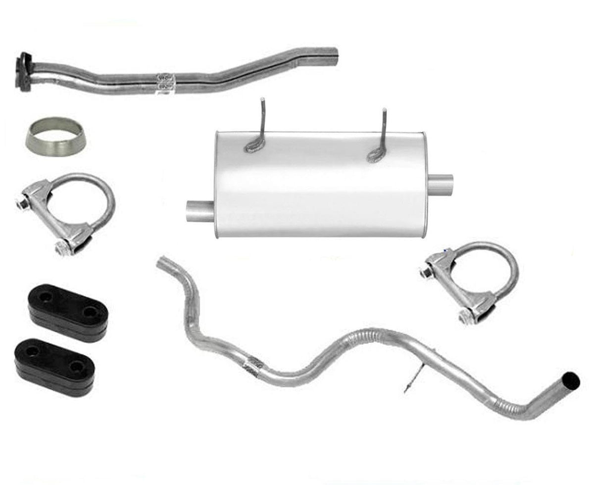 Muffler Tail Pipe Exhaust System Replacement Parts for Ford Ranger 1998 1999 2000 With 126'' Inch Wheelbase 126'' Inch Wheelbase