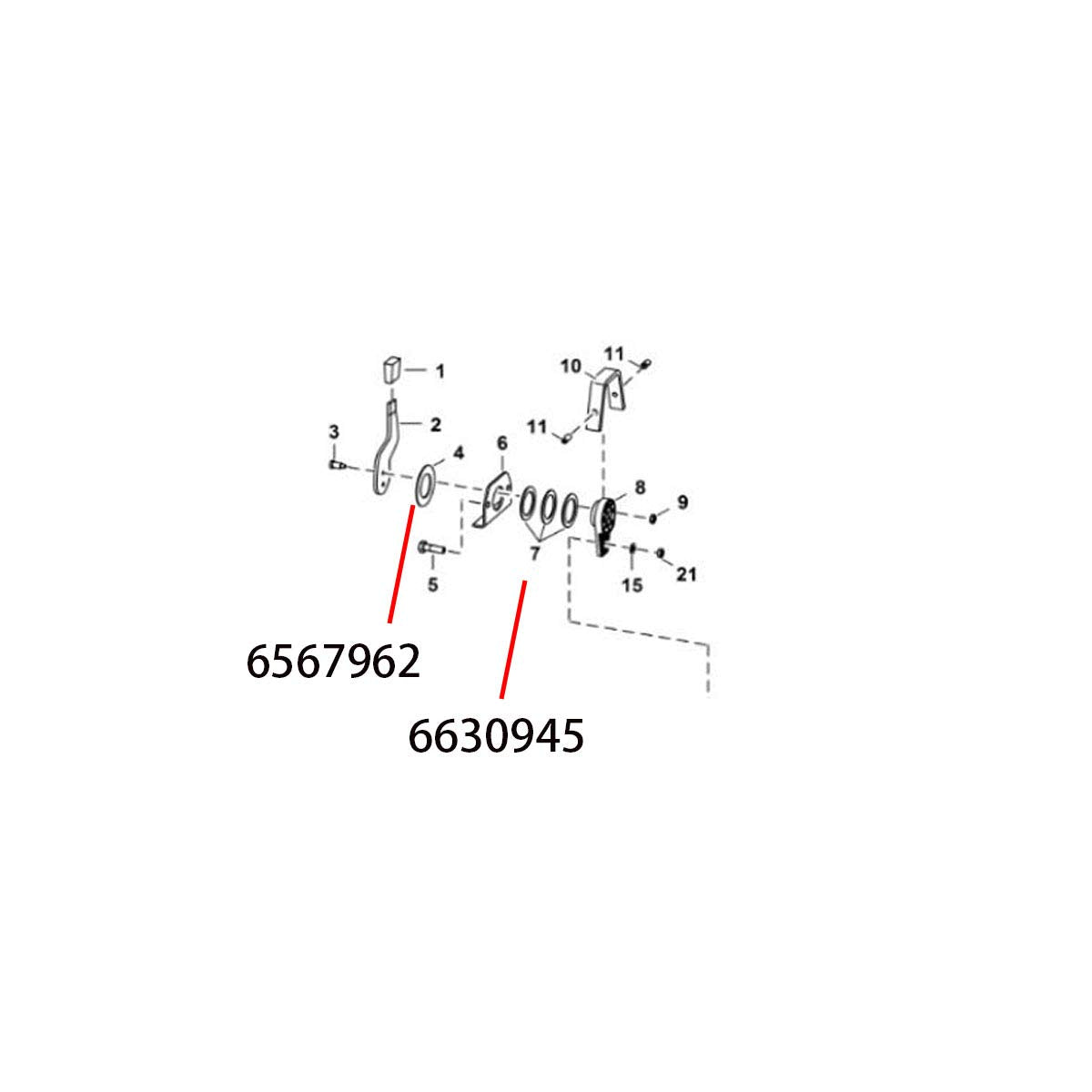 Throttle Repair Washer Kit 6567962 6630945 Replacement For Bobcat 0322G 0323J 0324 0325G S300B S300E 763E 763He 773 T110