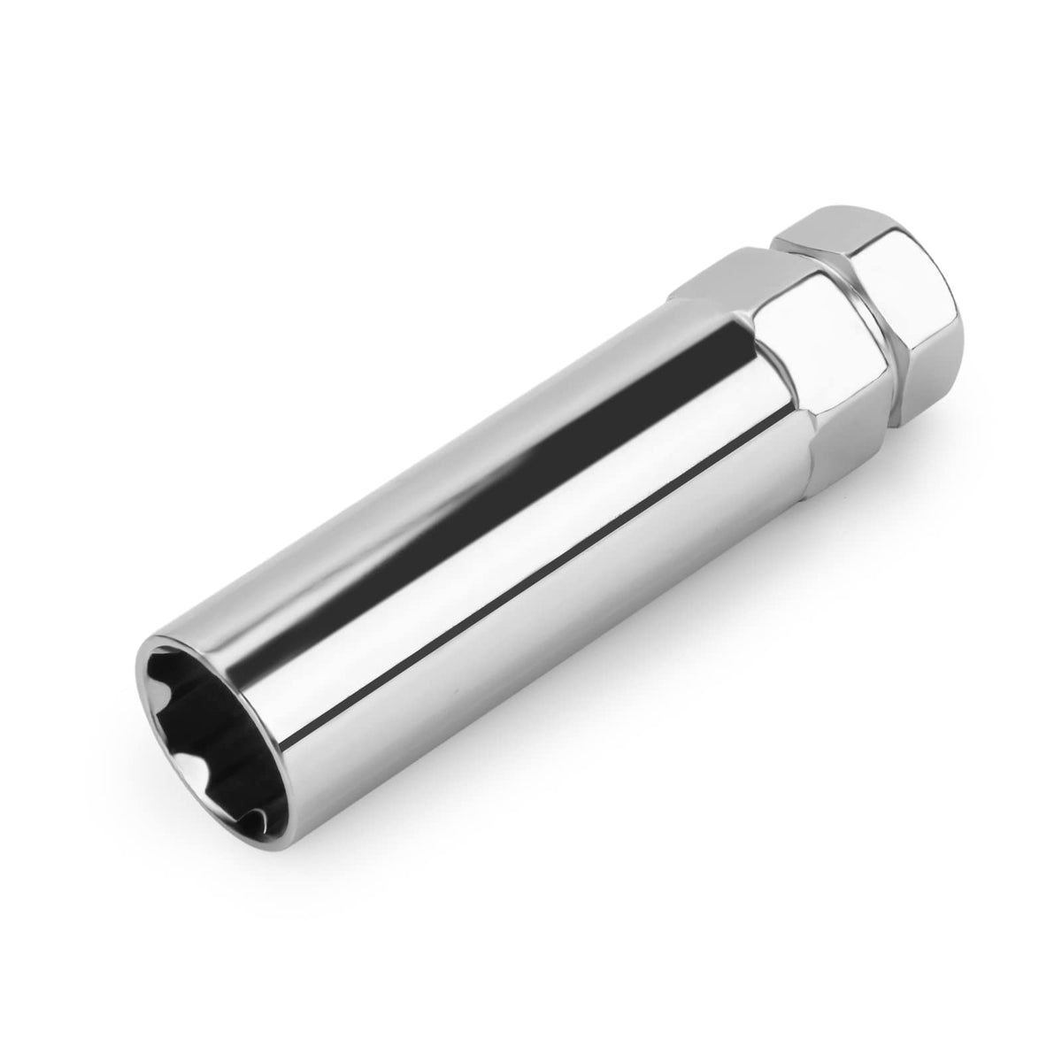 Dynofit 7 Spline Tuner Lug Nuts Key For Wrench With 13/16''(21Mm) And 7/8''(22Mm) Hex, Lugnuts Chrome Socket Replacement Tool Fo