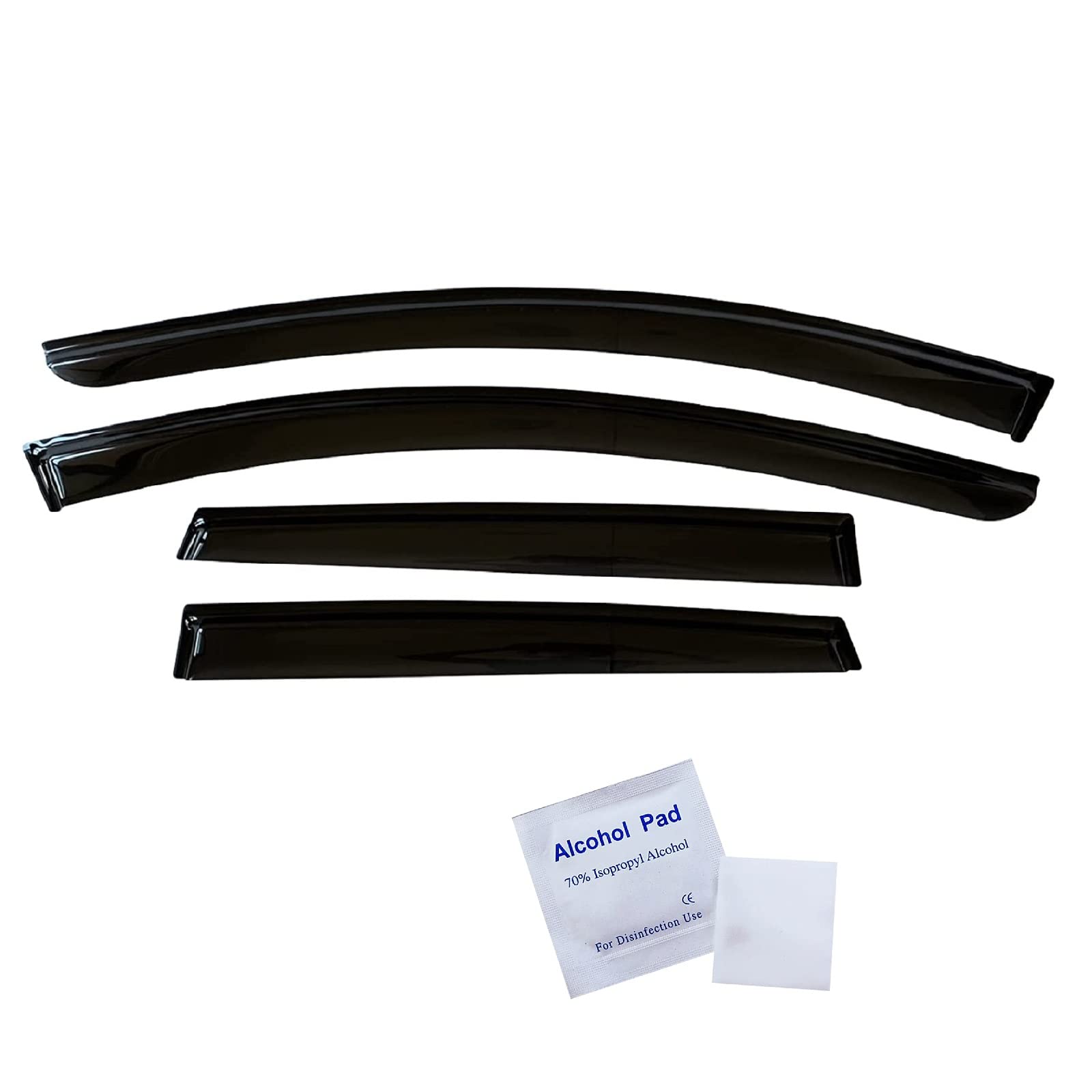 2015-2024 Tape-On Rain Guards For Nissan Murano Side Window Visor Deflectors Extra Thick Vent Shades 2016 2017 2018 2019 2020 20