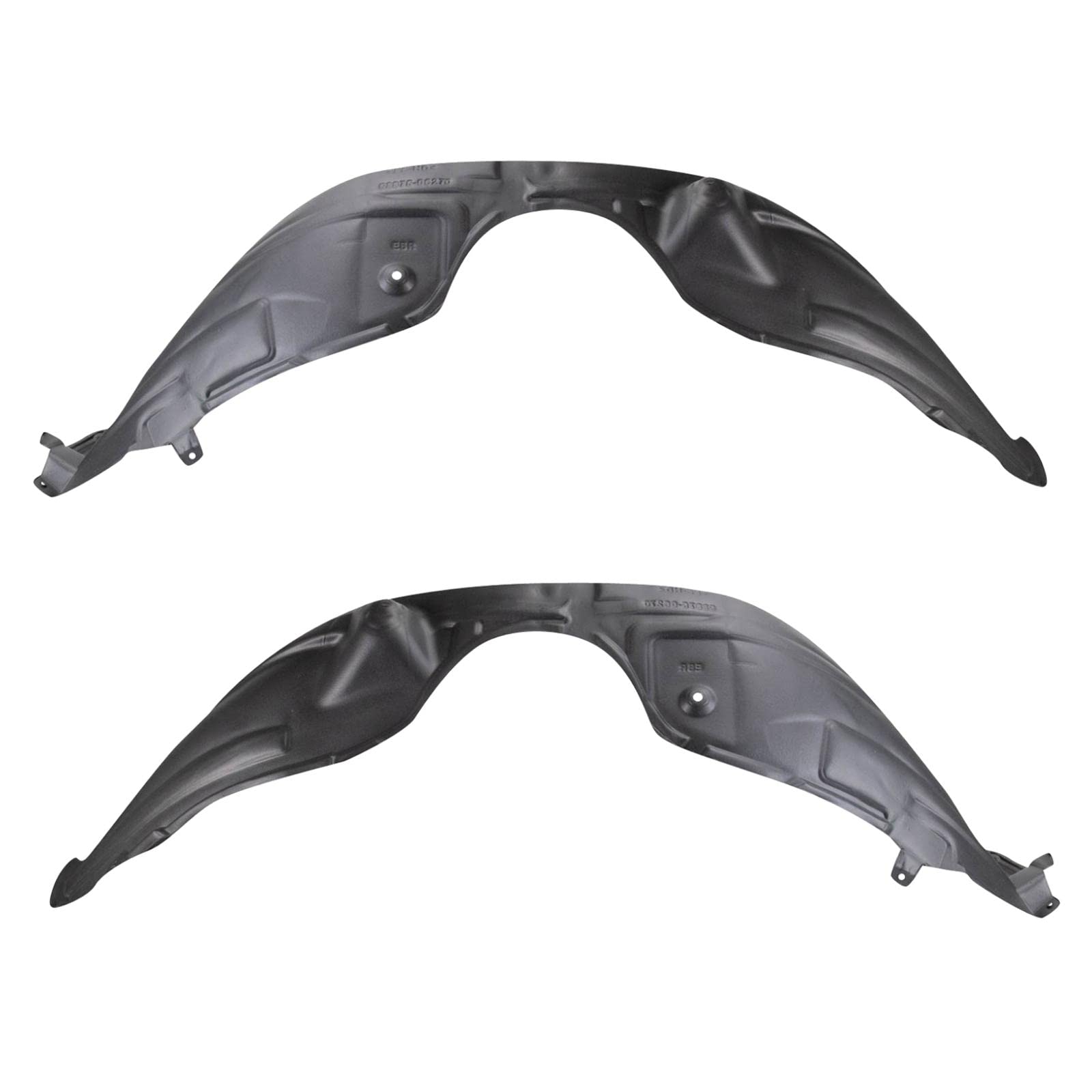 Trq Front Inner Fender Liner Set Compatible With 2013-2018 Lexus Es300H Es350 Lx1248119 Lx1249119