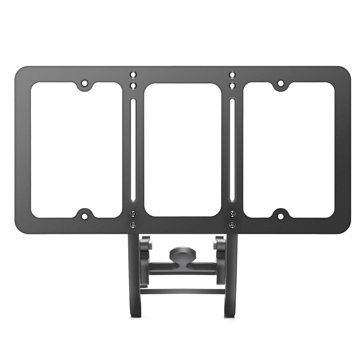 TesFram No Cover Airflow License Plate Holder for Tesla Model Y 2020-2024, Height-Adjustable & NO Drilling Front License Plate B