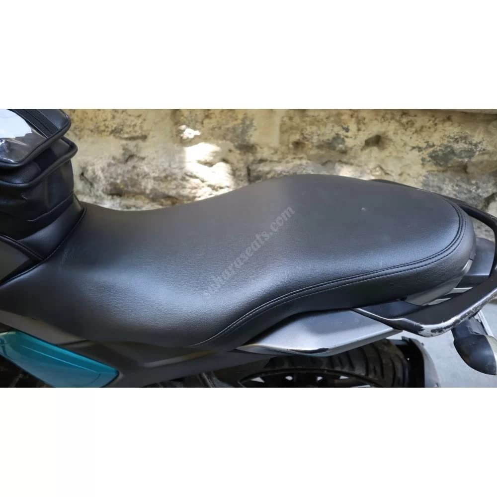 Sahara Seats Stylish Cushion Seat Cover for Yamaha FZS V3, Enhanced Comfort & Style Upgrade Faux Leather