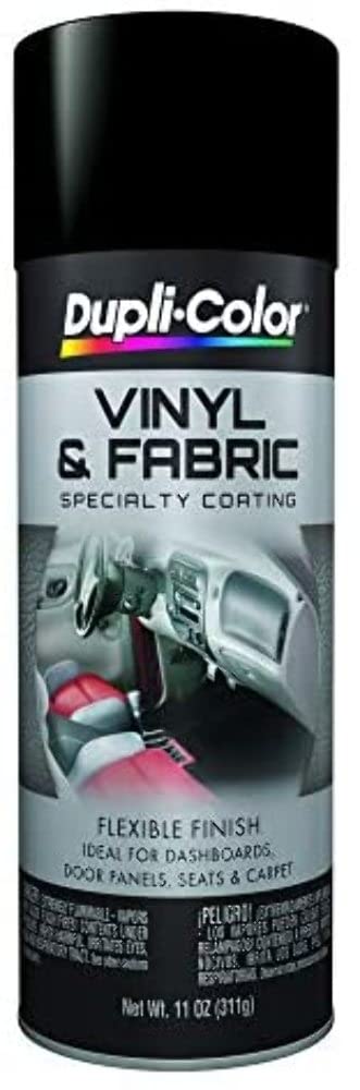 Dupli-Color Hvp106 Flat Black Vinyl & Fabric Coating 11 Oz. Aerosol (6 Pack)