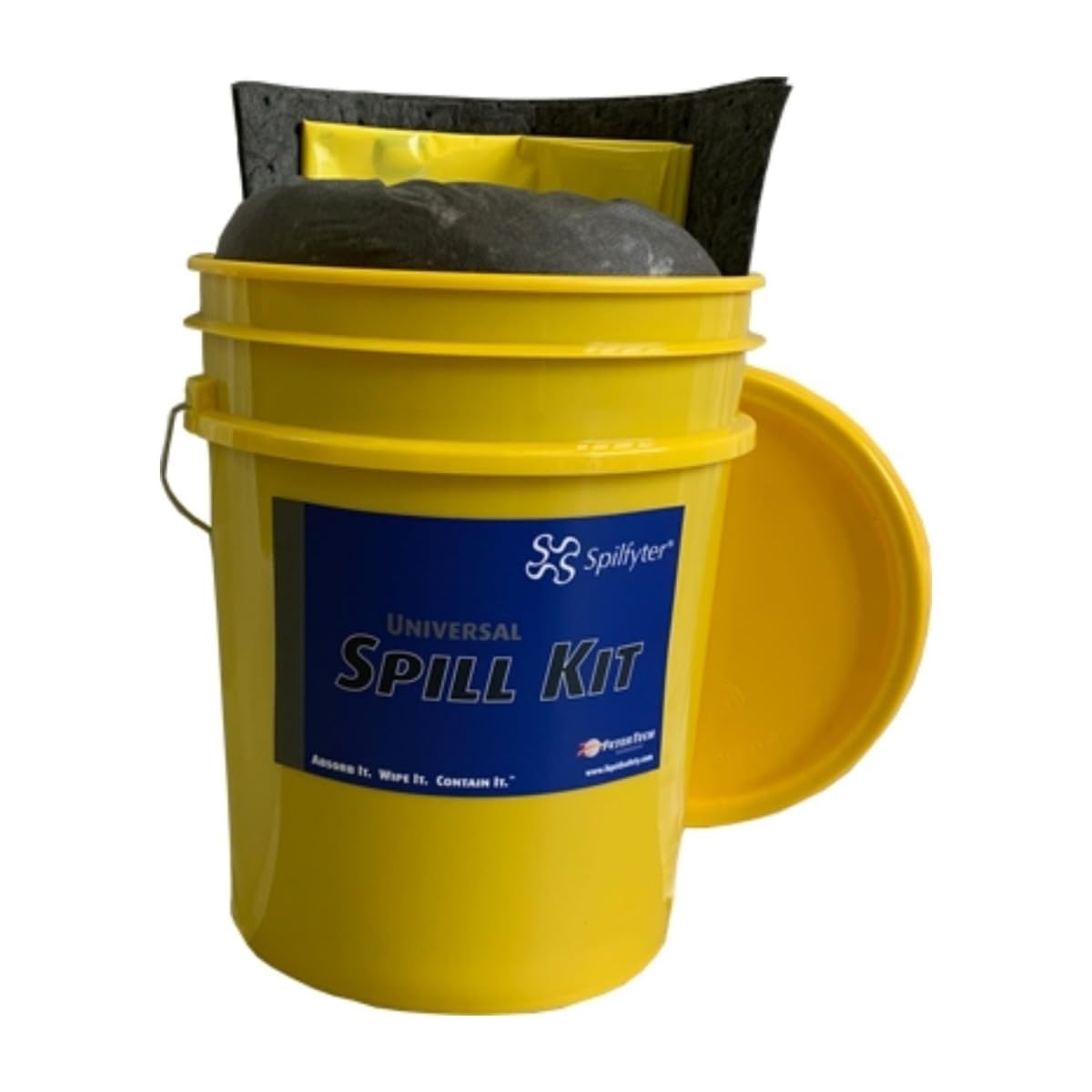 ESP SK-U5 16 Piece 5 Gallons Universal Absorbent Spill Kit, 5 Gallons Oil and 4 Gallons Water Absorbency, Gray