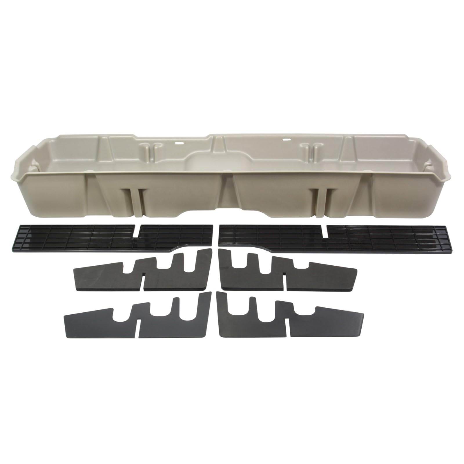 Du-Ha Under Seat Storage Fits 07-13 Chevy Silverado/Gmc Sierra Crew Cab & 2014 Heavy Duty Crew Cab | Light Gray Heavy-Duty Back 