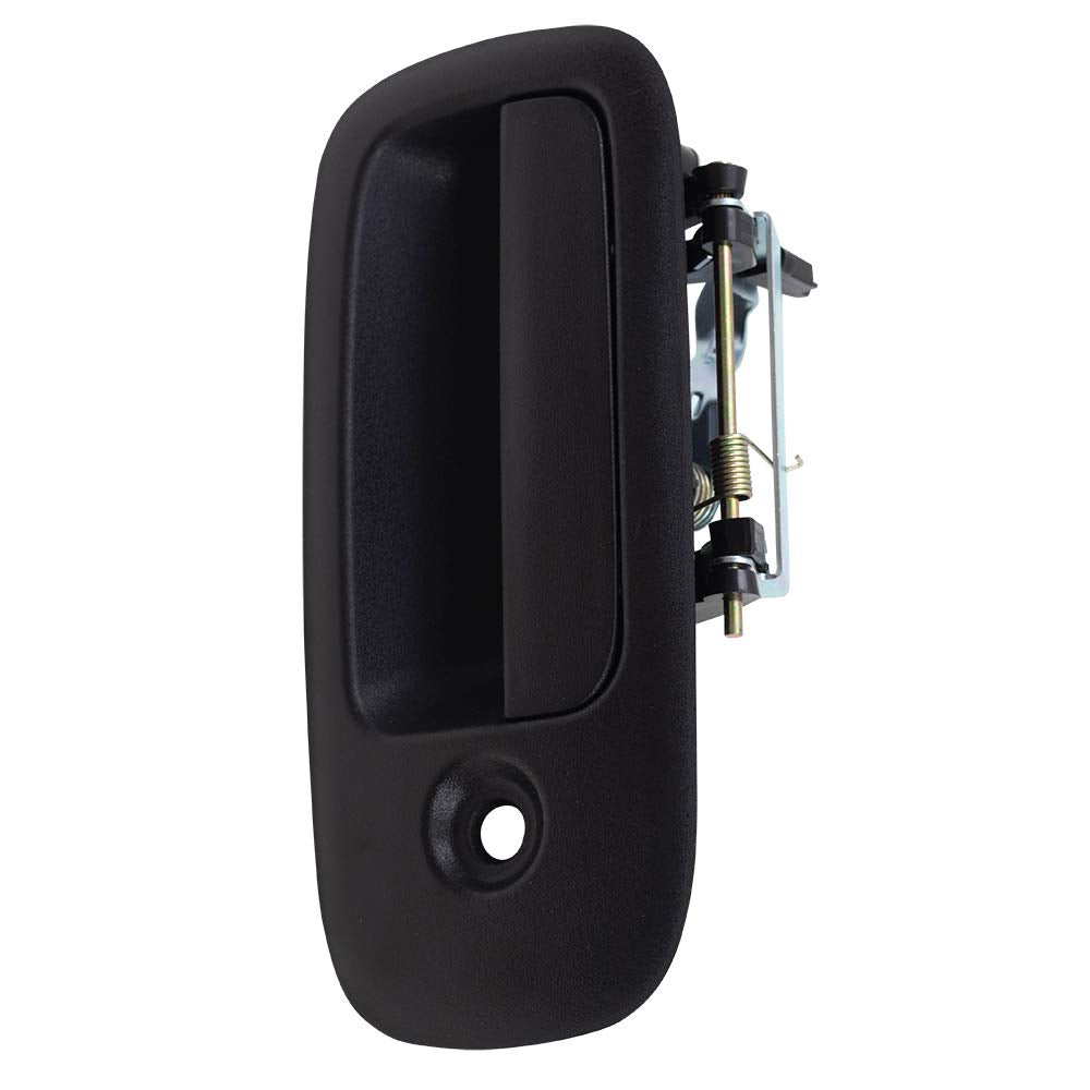 AutoandArt Brock Aftermarket Replacement Front Driver Left Outside Door Handle Textured Black Compatible with 1996-2022 Chevy Express