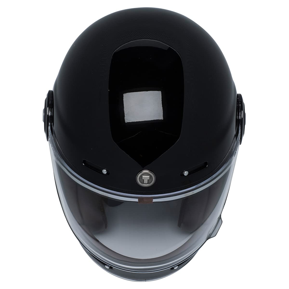 Torc T105:24 Unisex-Adult Retro Full-Face-Helmet-Style Motorcycle (Gloss Black, Large)