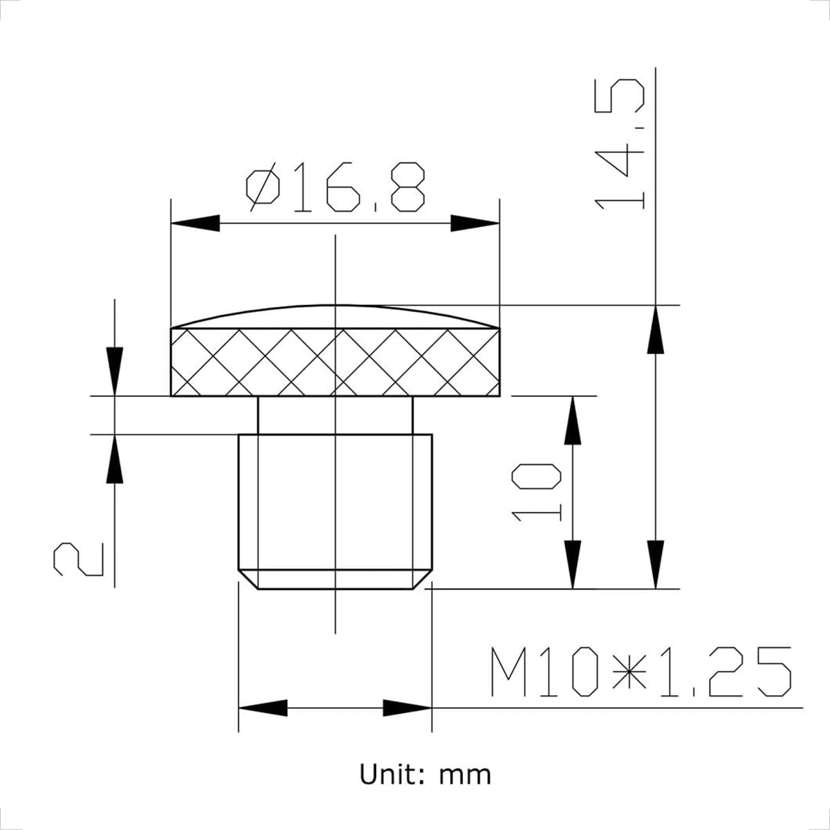 Evermotor M10 X 1.25 Motorcycle Mirror Hole Plugs Cnc 10Mm Aluminum Screws Accessories For Honda,Kawasaki,Ducati,Ktm,Yamaha Black 2 Pieces (Right Thread + Left Thread)