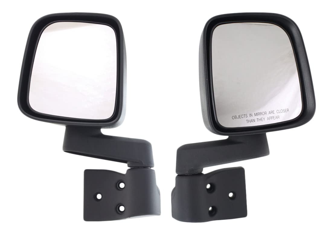 Garage-Pro Driver & Passenger Side Mirrors for Jeep Wrangler 2003-2006 Textured