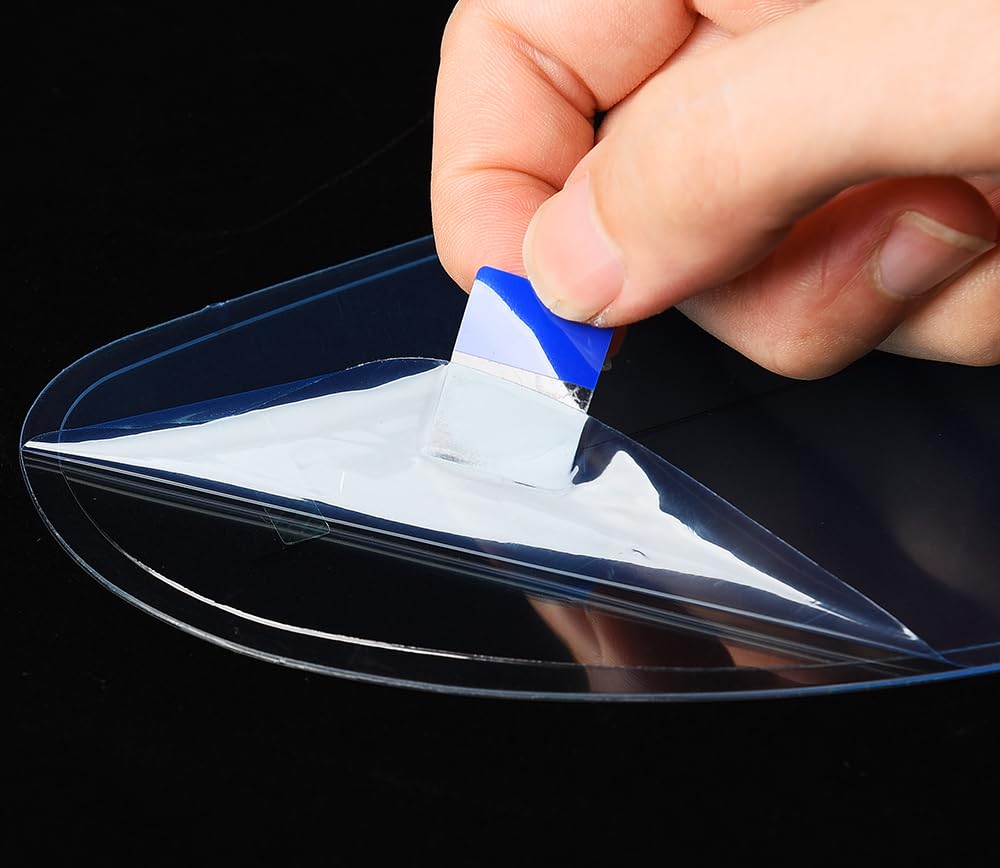 Universal Helmet Shield Anti Fog Film,Clear Visor Lens Insert Fog Resistant 3.7'' X 10.7'' - 2 Pcs