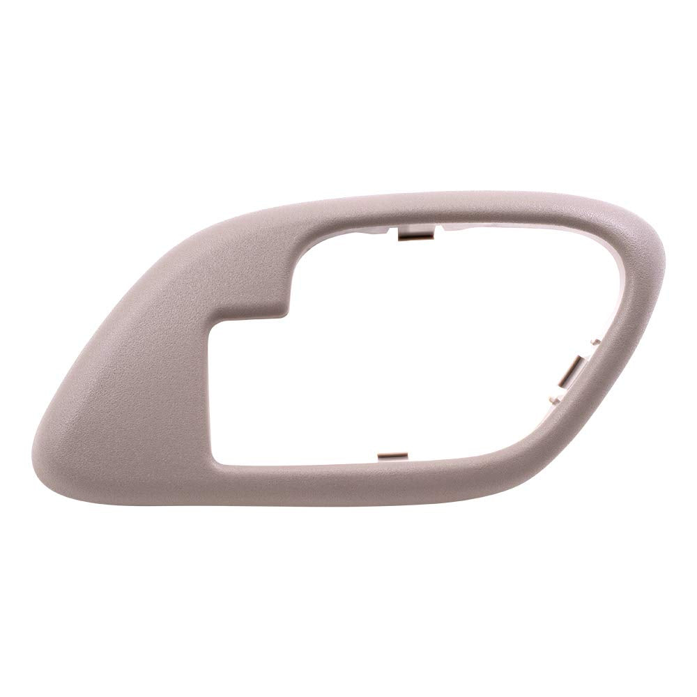 Autoandart Replacement Pair Set Inside Inner Tan Door Handle Trim Bezels Compatible With Pickup Escalade Tahoe Suburban Yukon