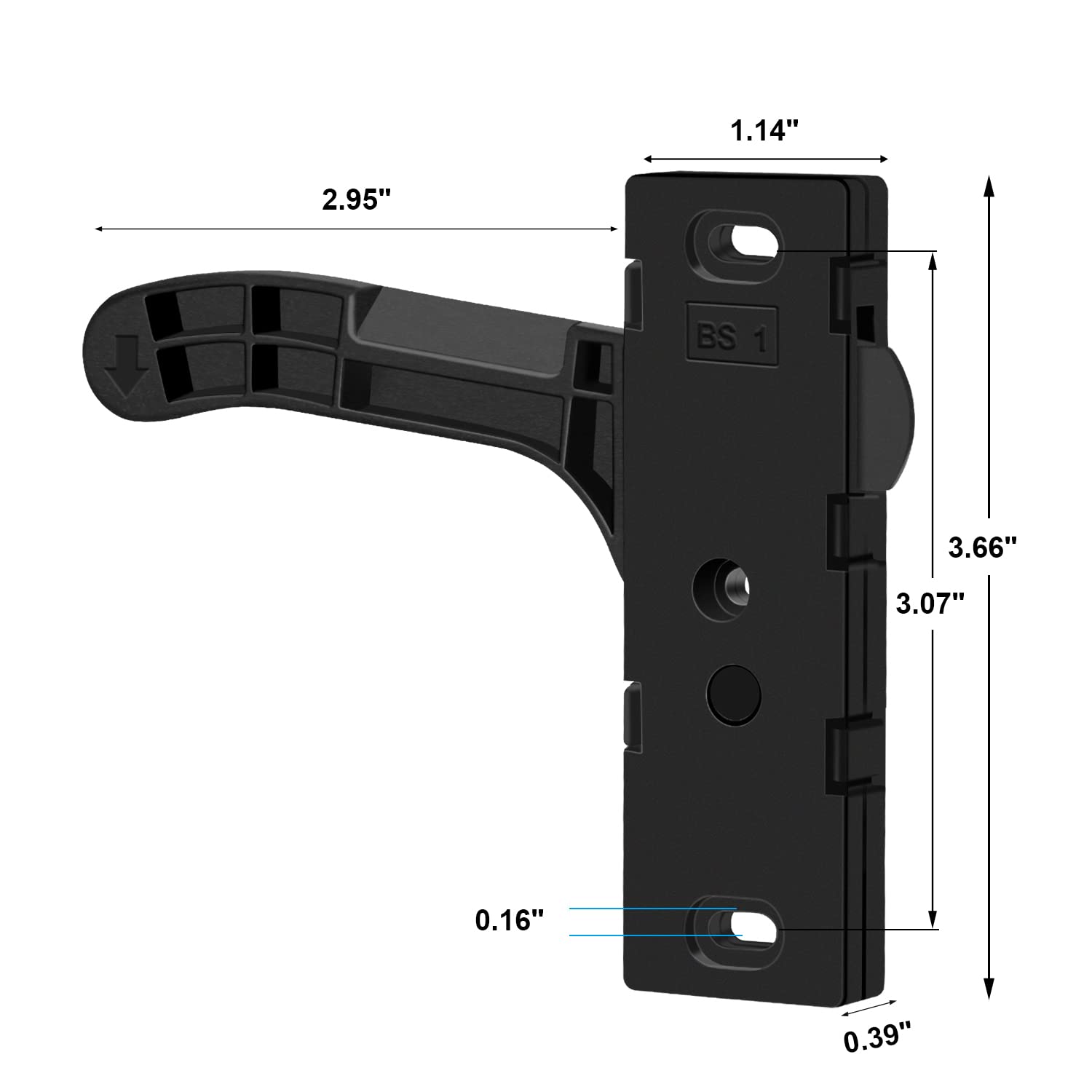 Left Metal Rv Screen Door Latch Kit, Left Hand Handle For Camper, Motorhome, Travel Trailer