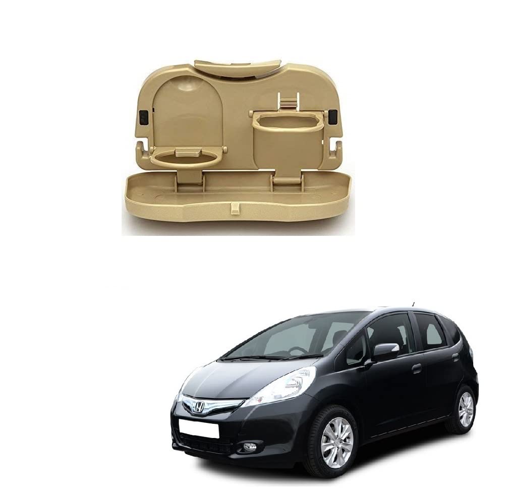 Stylish Foldable Compact Car Back Seat Tray for Food/Drinks/Cup/Bottle Holder Universal Pack of 1 Suitable for Jazz Type1