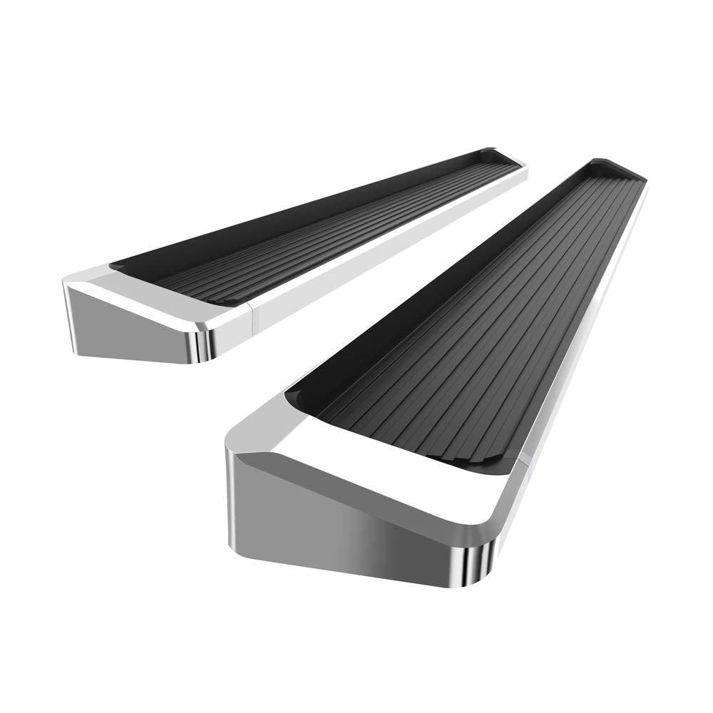 Hd Ridez Running Board 6' Silver Compatible With Dodge Grand Caravan 2011-2020 & Chrysler Town Country 2011-2016 (Nerf Bar Side Steps Side Bars)