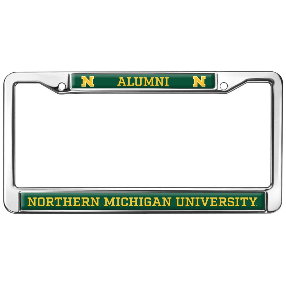 Northern Michigan University Alumni Full Size Standard License Plate Metal Frame