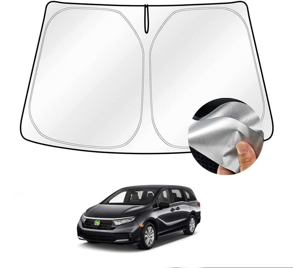 Cartist Windshield Sun Shade Custom Fit For Honda Odyssey 2018-2023 2024 2025 Foldable Car Front Window Sunshade Accessories Sun