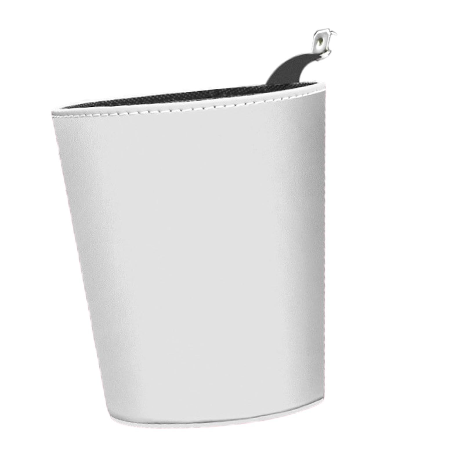 ECOMISTIQ Car Trash Bin Can Durable Interior Accessory Multifunctional Organizer White | Cans & Wastebaskets Household Supplies 