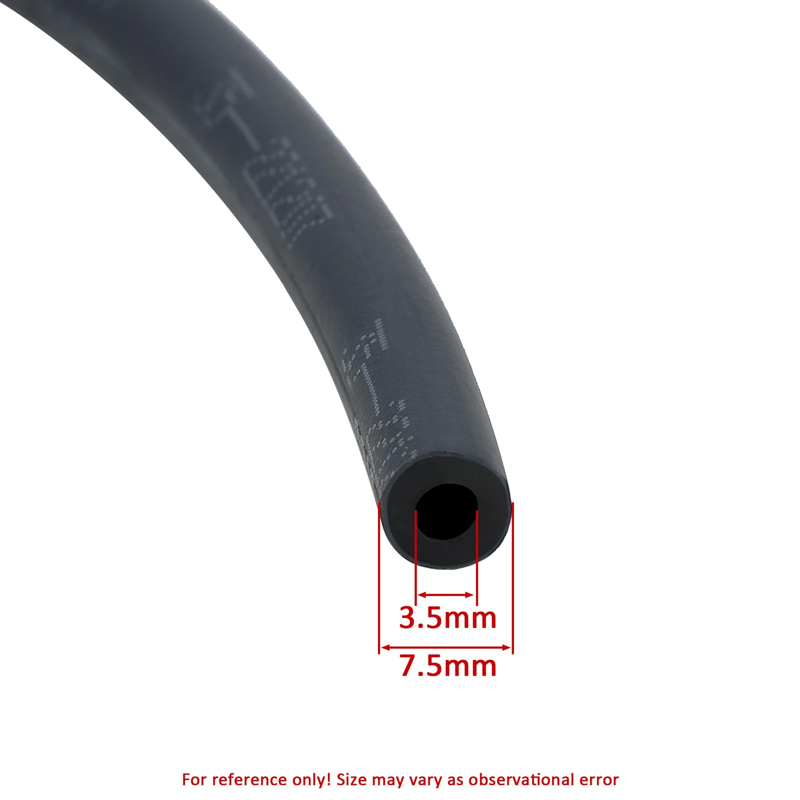 Wetenex 1/8'' Fuel Line Gas Line 10 Feet Long with 10 Clamps for Kawasaki EZGO Snowmobile Lawn Mowers Tractors Bike Scooter ATV