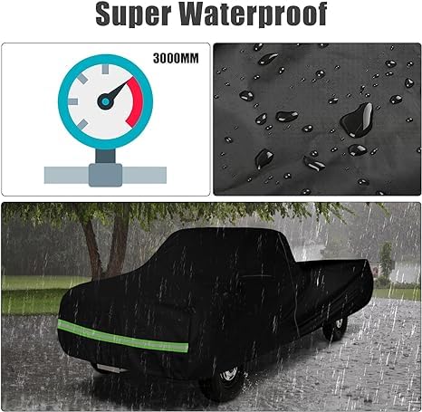Waterproof Car Cover Compatible with Chevrolet C10/20 K10/20 1960-1987 Standard Cab Long Bed Accessories, 420D All Weather Car C