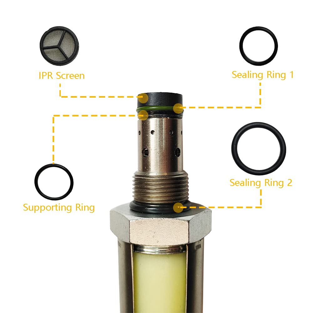 IPR Valve 6.0 Powerstroke Injector Pressure Regulator | Fit for 2003-2010 F250 F350 F450 F550 E450 Super Duty Excursion, 04-10 E