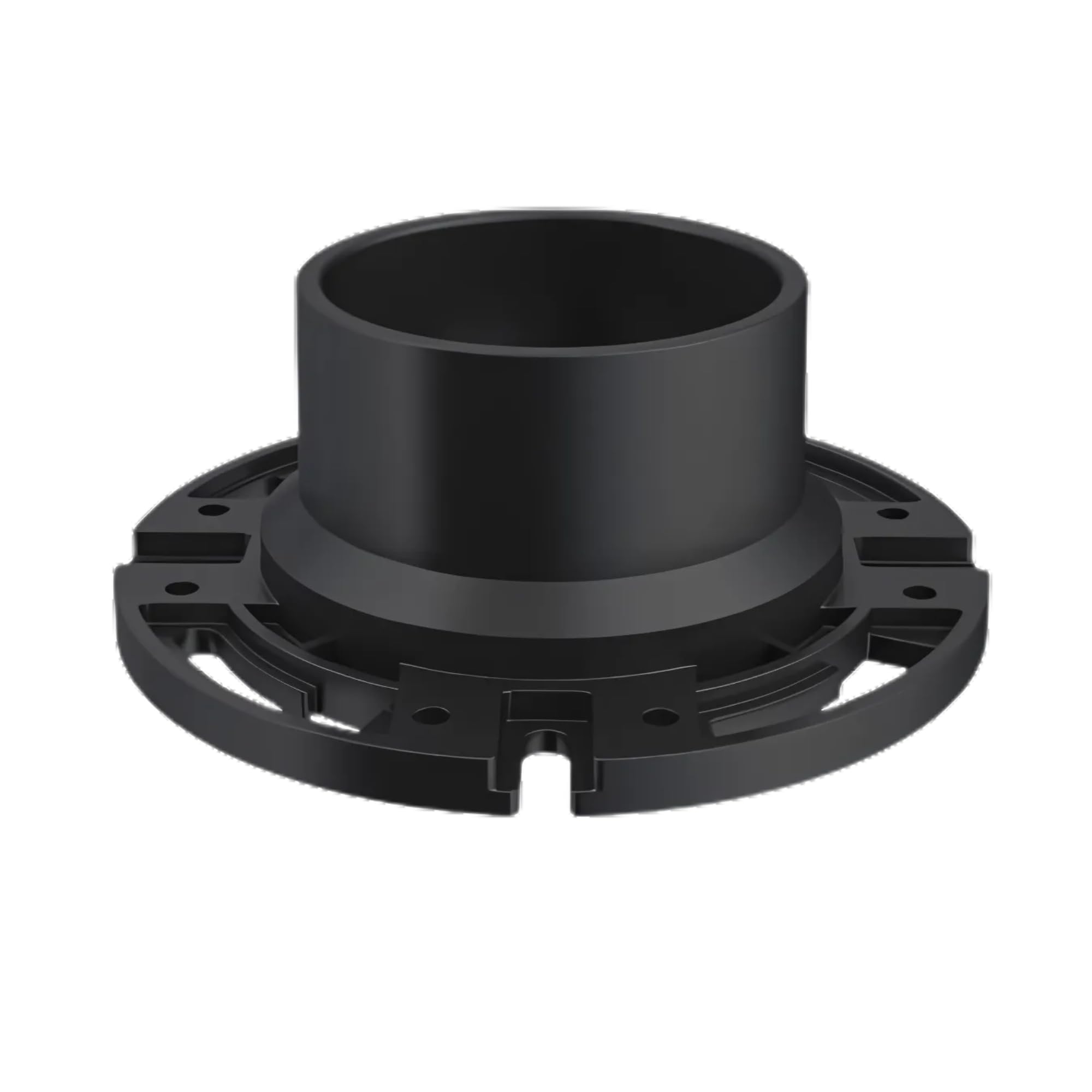 SEAFLO Universal Replacement RV Toilet 3 Floor Flange Black
